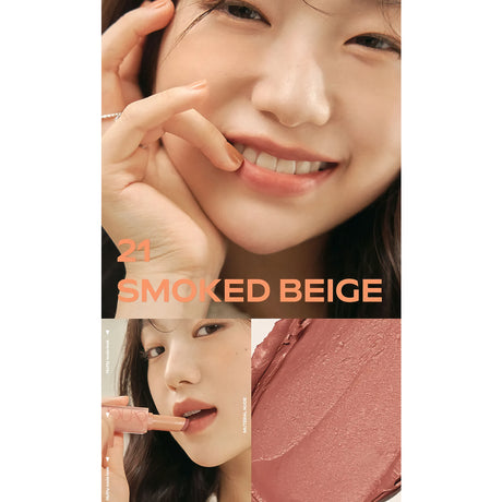 Rom&nd Zero Matte Lipstick malli sÀvy 21 Smoked Beige