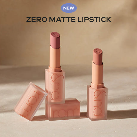 Rom&nd Zero Matte Lipstick tuotekuva uudet sÀvyt 21 ja 22