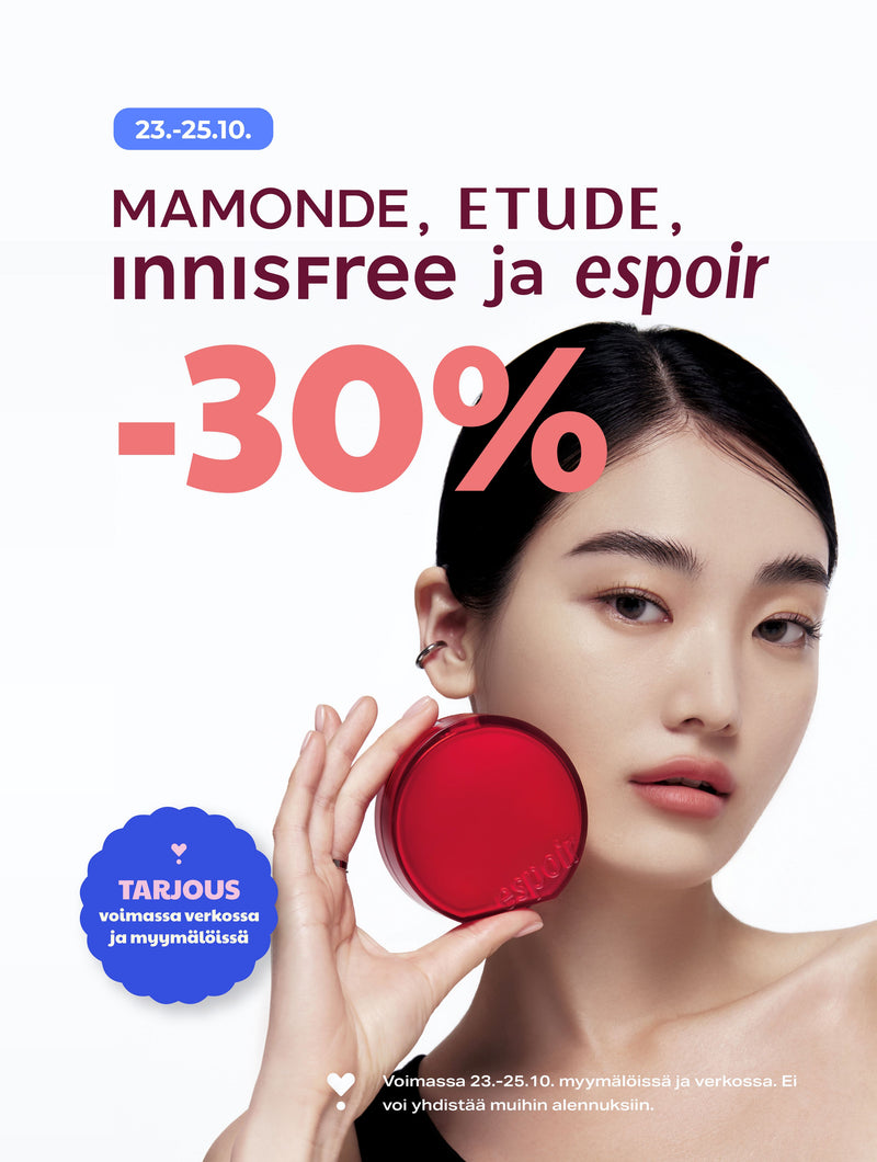Mamonde, Etude, Innisfree och Espoir -30% 23-25 oktober 2026