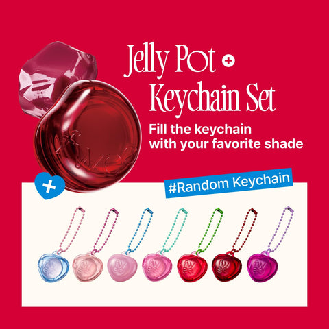 [fwee] Lip & Cheek Glowy Jelly Pot + Pendant Keyring
