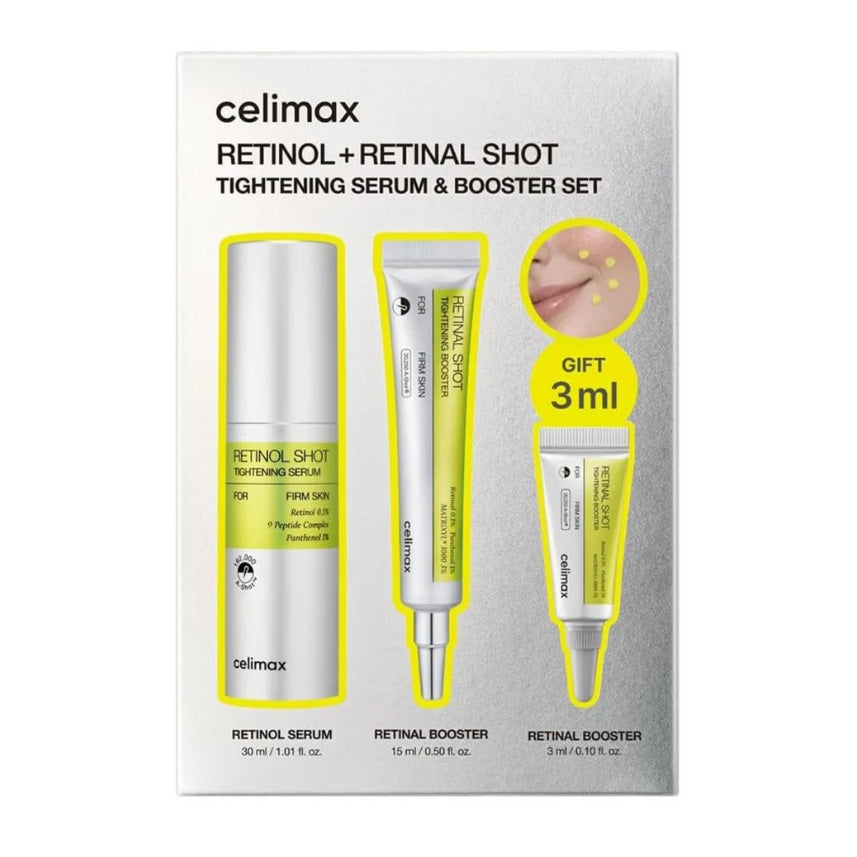 [Celimax] The Vita-A Retinol + Retinal Shot Tightening Serum & Booster Set