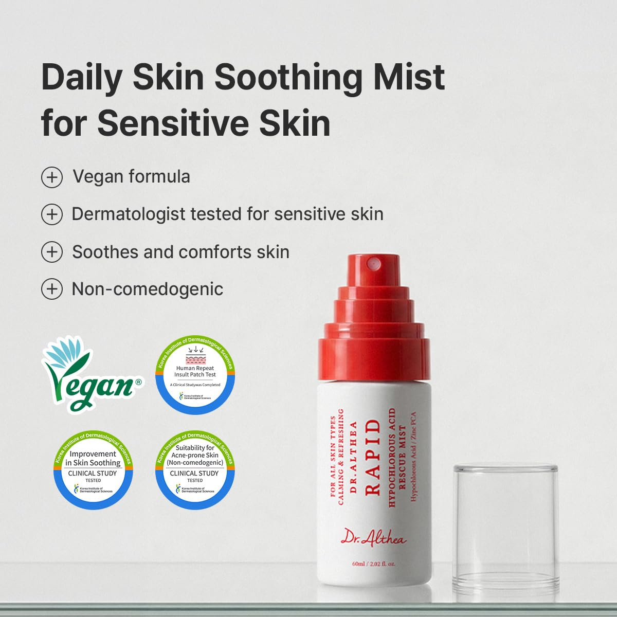 [Dr. Althea] Rapid Hypochlorous Acid Rescue Mist