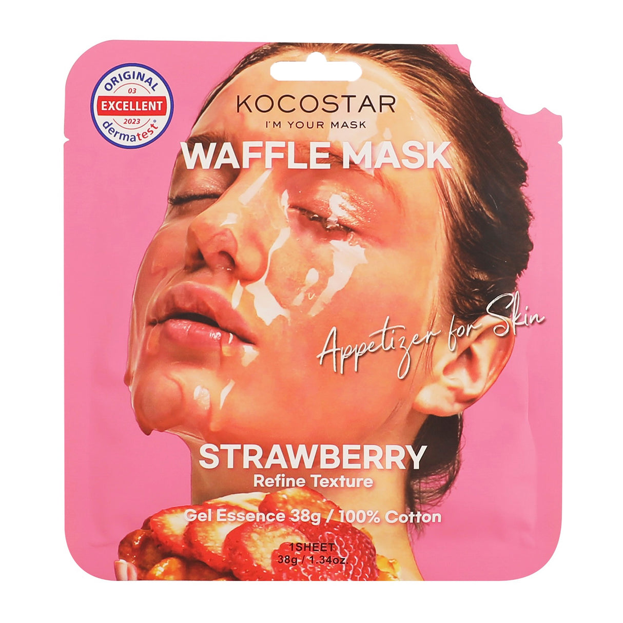 [Kocostar] Waffelmaske Erdbeere