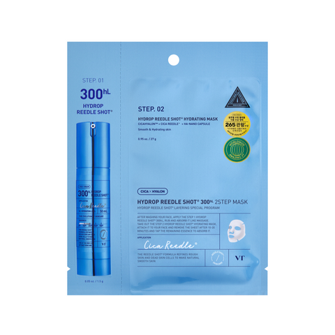 [VT Cosmetics] Hydrop Reedle Shot 300hL 2Step Mask