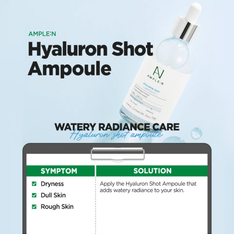 AMPLE:N Hyaluron Shot Ampoule ihotyypit info