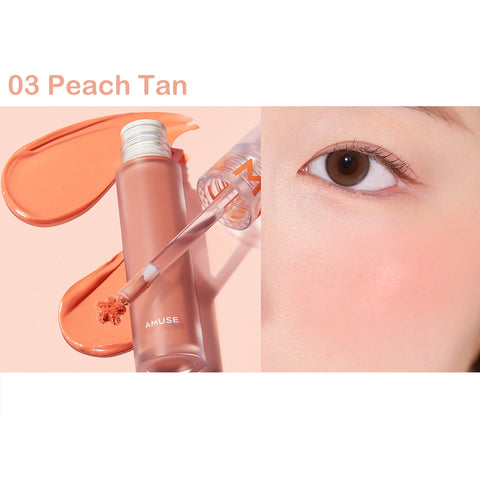Amuse Soft Cream Cheek 03 Peach Tan