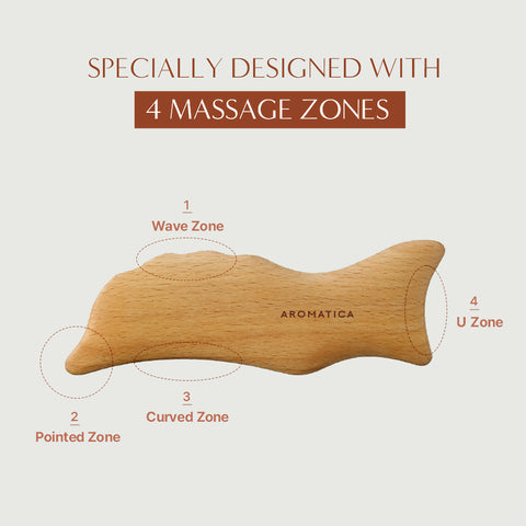 Aromatica Wooden Dolphin Face & Body Massage Tool info kulmat