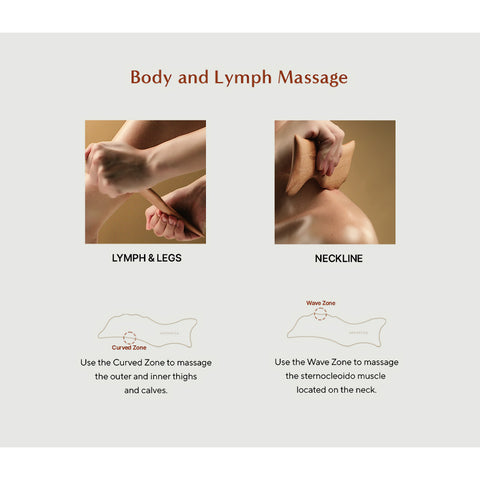 Aromatica Wooden Dolphin Face & Body Massage Tool info vartalon hieronta