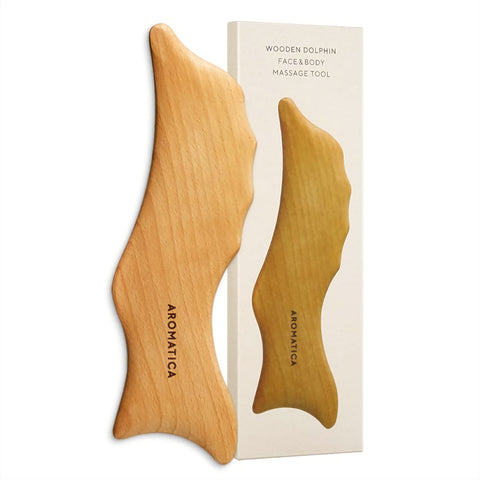 Aromatica Wooden Dolphin Face & Body Massage Tool