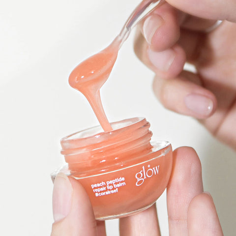 [glow] Peach Peptide Repair Lip Balm