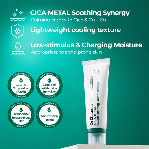 [Dr.Different] Cica Metal Quick Soothing Cream info