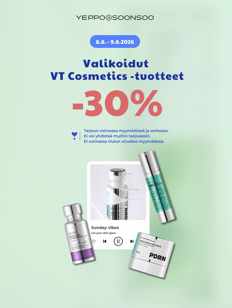 August 8-9, 2026: Selected VT Cosmetics products 30% off