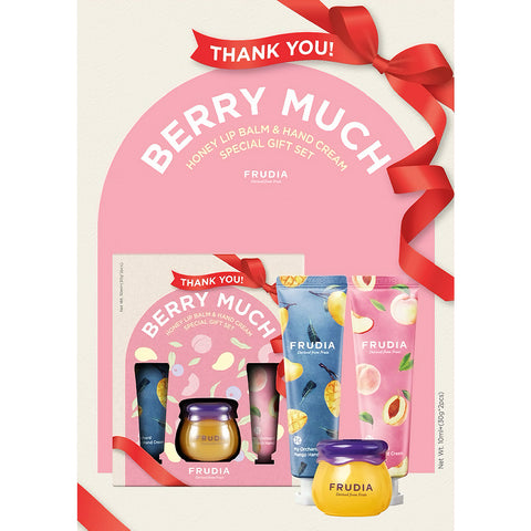 Frudia Honey Lip Balm & Hand Cream Gift Set Thank You Berry Much