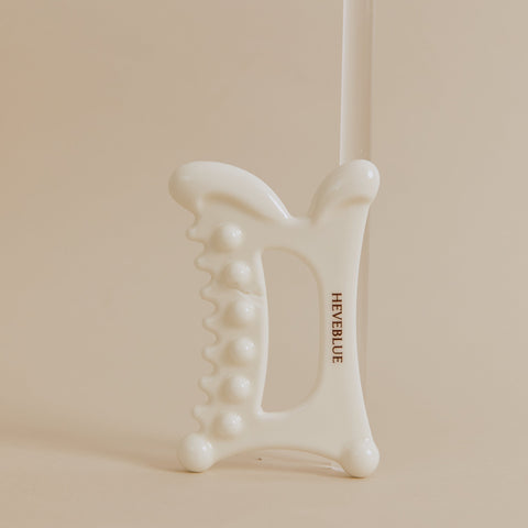 [HEVEBLUE] Natural White Clay Relaxing Homecare Gua Sha