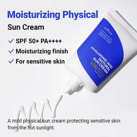 Isntree Hyaluronic Acid Natural Sun Cream info ja koostumus