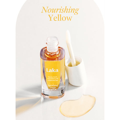 Laka Soothing Vegan Lip Oil Nourishing Yellow