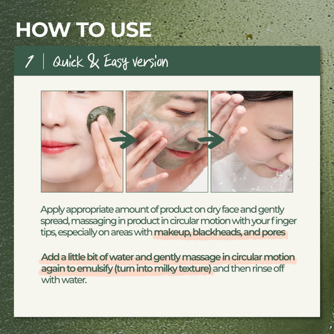 [Numbuzin] No.3 Pore & Makeup Cleansing Balm käyttö puhdistusbalmina