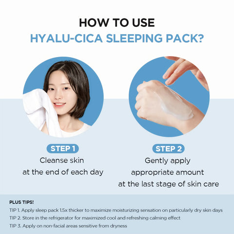 Skin1004 Centella Hyalu-Cica Sleeping Pack käyttö info