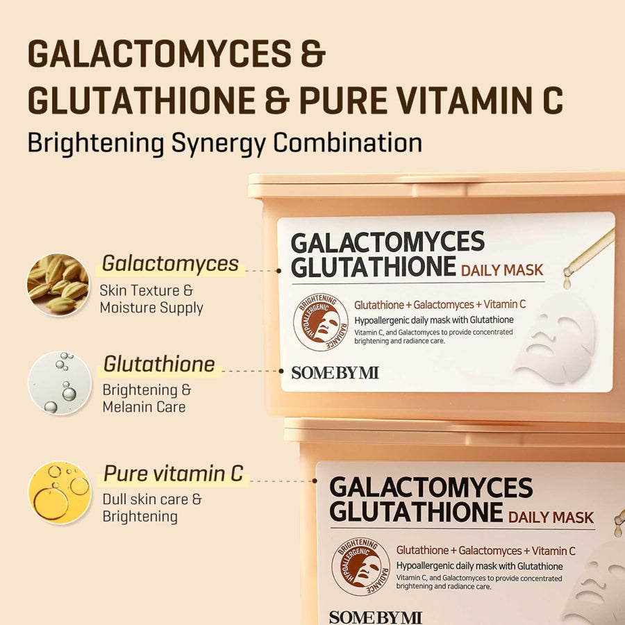 [Some By Mi] Galactomyces Glutathione Daily Mask (30 Stück)