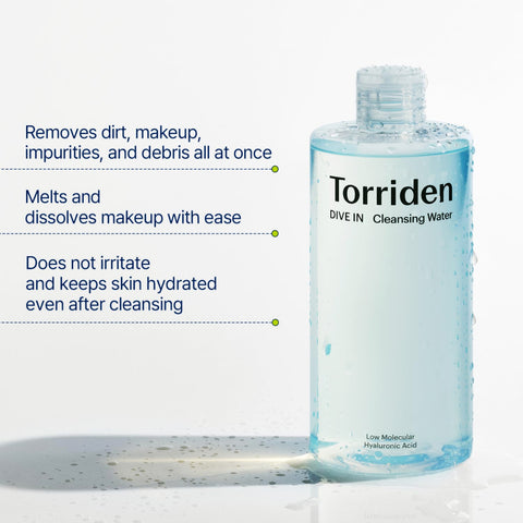 Torriden DIVE-IN Hyaluronic Acid Cleansing Water info
