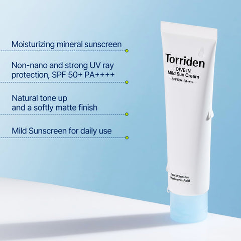 Torriden DIVE-IN Mild Sun Cream info