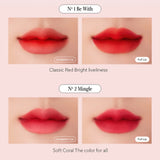 Unleashia Hug Velvet Tint sävyt 1 Be With ja 2 Mingle