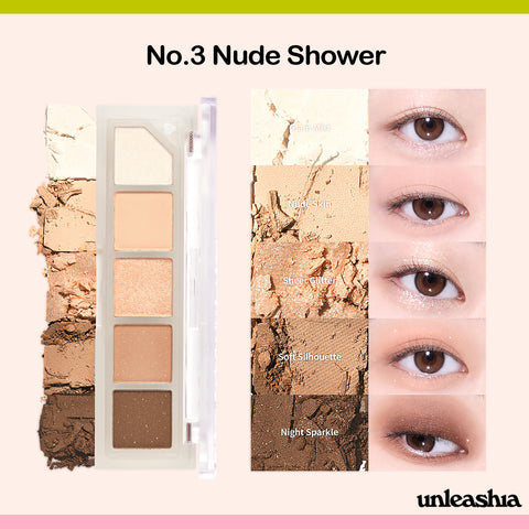 Unleashia Mood Shower Eye Palette No.3 Nude Shower