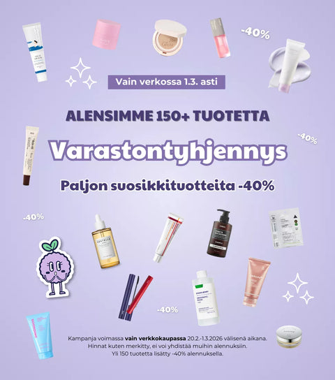 Varastontyhjennys - Paljon suosikkituotteita -40%