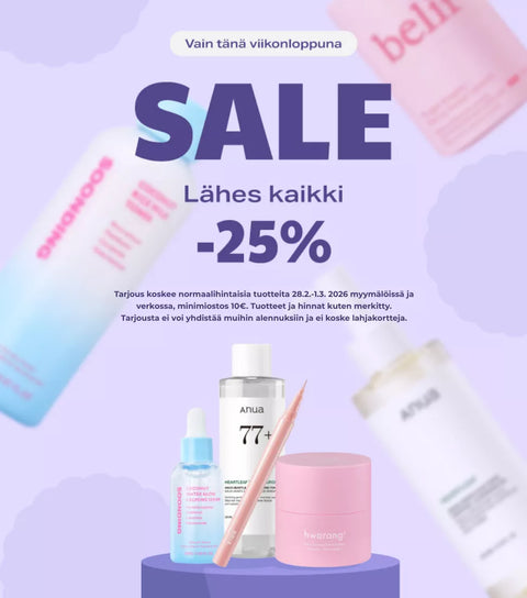 Lähes kaikki -25%