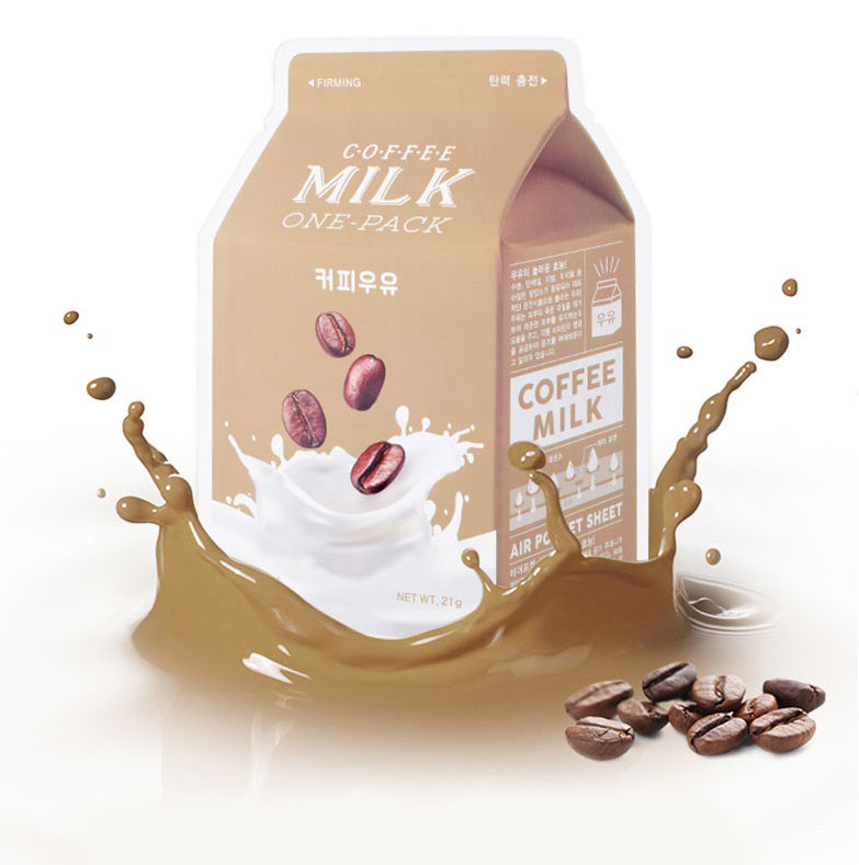 [A'pieu] Coffee Milk Ein-Paket-Gesichtsmaske