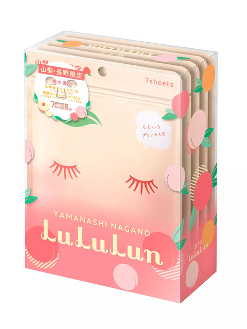 [LuLuLun] Premium Sheet Mask Yamanashi Peach (7pcs x 5ea)