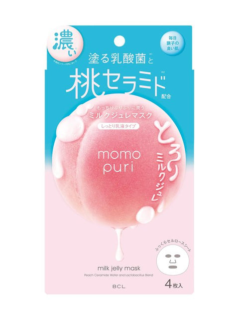 [BCL] Momopuri Milk Jelly Mask (4pcs)